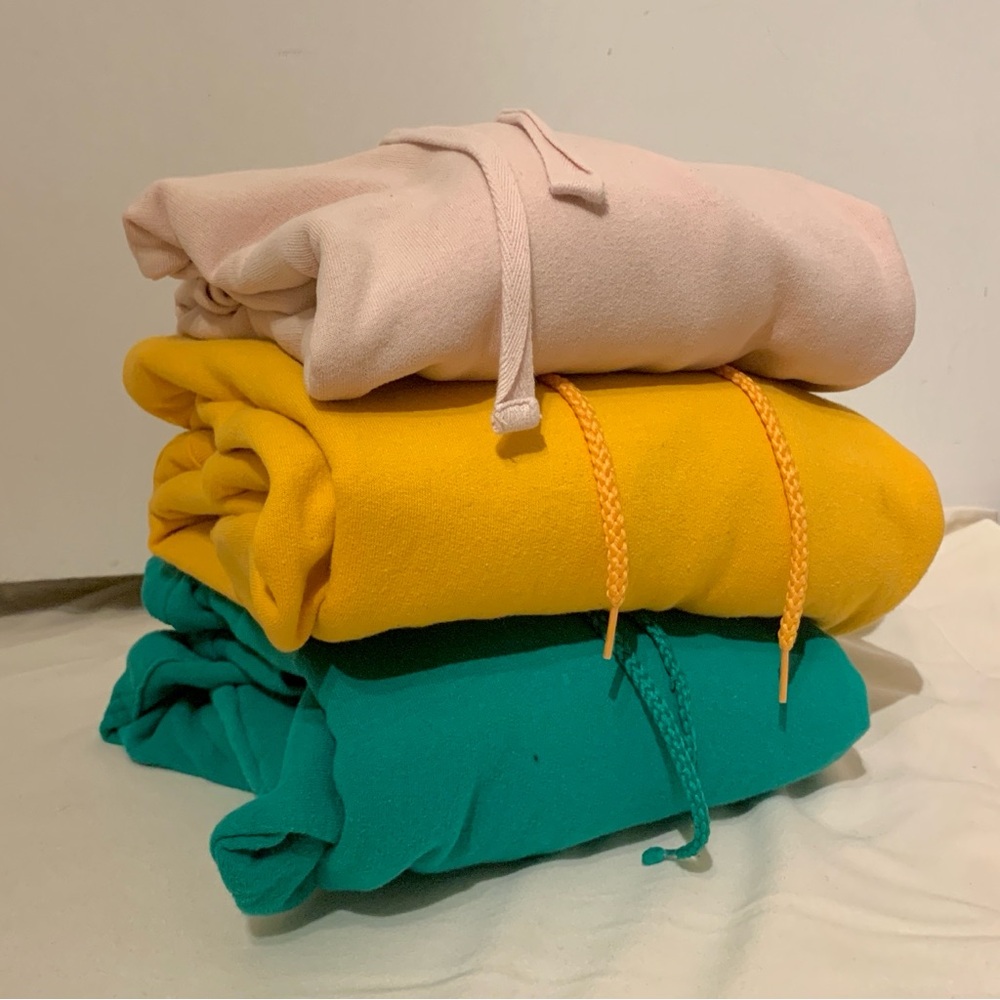 Multi-colored casual hoodie bundle